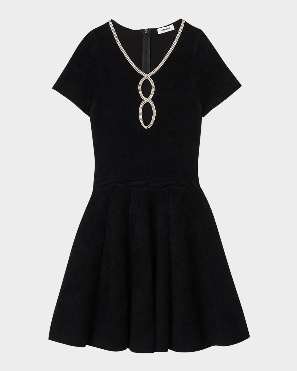 Megane Embellished Mini Dress